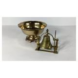 Brass bowl and bell