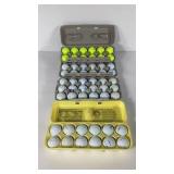 Used Titleist golf balls, 54 balls, Mixed models,