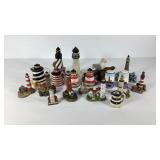 Lighthouse collection, creamers, statues and salt