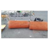 2 Partial rolls of orange Safety fencing
