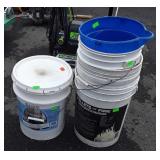 Hardware Group includes several 5 gallon buckets,