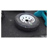 Trailer Tire with 5 lug wheel, 175/80R13 Tire,