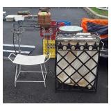 7pc Gardening Accessories lot, Plantstand, candle