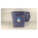 Rubbermaid storage tote with lid, 18 gallon