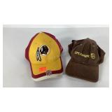 Washington Redskins and UPS hats