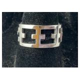Sterling silver size 7 cross ring