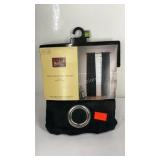 Two window panels black 42in w x 95in L woolrich