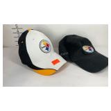 Two Steelers hats, lightly used to new condition