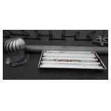 Metal Ware Lot, Galvanized Turbine Vent, 10ft