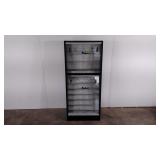 Retail style locking display case, includes keys,