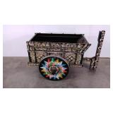 Handpainted goat or donkey cart, gorgeous designs