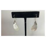 Sterling silver mother of pearl earrings