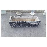 Concrete Box type Planter, 12x34x9" high