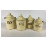 Pfaltzgraff stoneware canister set, sugar has