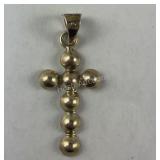 Sterling silver cross pendant Mexico