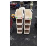 8 Hardware Organizer Bins, Stackable types, each