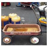 Radio Flyer Wagon, missing end of Handle, rustic