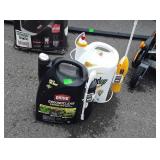 Lawn Chemicals, gallon RoundUp, and Ortho clear