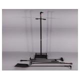 Fireplace tools, brass, duck head, brush tool is