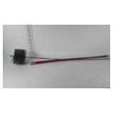 Wire brush chimney sweep