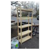 Poly Storage Shelf, 30x11x65" tall