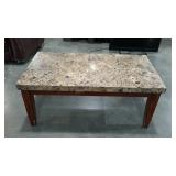 Coffee table, marble look top