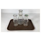 Three Chestnut Farms milk bottles