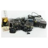 Group lot of CB radios, scanners, microphones,