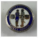 Sterling silver Mason /Dixon lapel pin