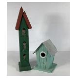 Two decor birdhouses