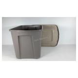 Storage tote with lid, 18 gallon