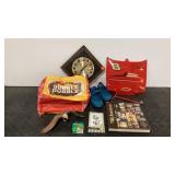 Mixed group, Seth Thomas wall clock, We Americans