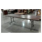 8 ft. folding table, wear as shown
