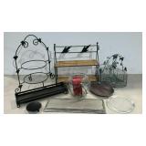 Home decor, includes wirework baskets, stands,