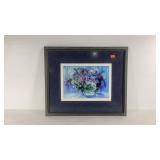Karin Diesner signed print, nicely framed and
