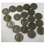 20 buffalo nickels