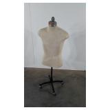 Display Mannequin, steel roller base, fabric