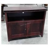TV Console Stand, Swivel Board Top. Media shelf