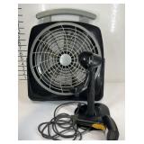 Barcode scanner and a tabletop fan