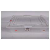 Rubbermaid Keepers clear box, 65 qt. with lid