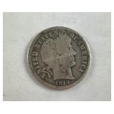 1914 Barber Dime