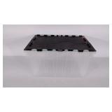 Plastic storage tote, 12 gallon clear with