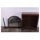 Bookcase without shelves, mirror and yolk