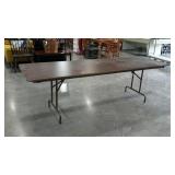 8 ft. Folding table, heavy weight, wear as shown