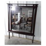 Mirror, Dark brown color finish, Bedroom Mirror,