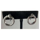 Sterling silver screwback earrings