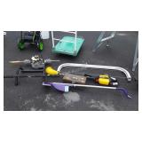 Tools and Misc items, tool box, ladder stabilizer