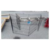 Folding Wire Pet Pen, 24" tall, eight 24" wide