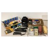 Office supplies, phones, staplers, organizer,