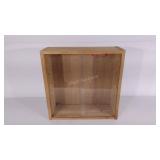 Small display case with glass sliding doors, 19 x